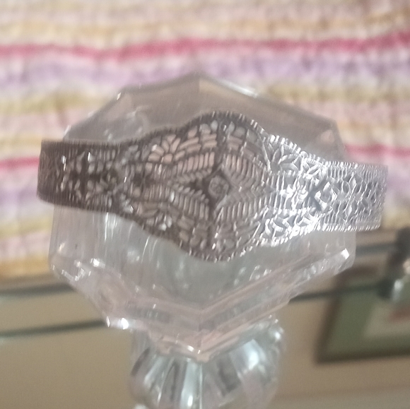 VINTAGE stamped 925 filigree art deco bracelet - Picture 3 of 4